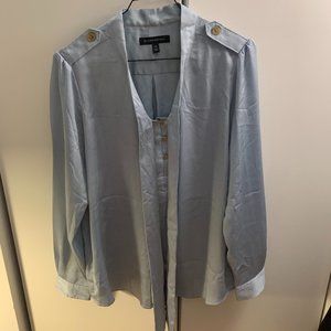 BANANA REPUBLIC PUS*Y BOW SHOULDER DECORATION BLOUSE - SIZE M